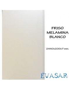 FRISO BLANCO DM DE 2440X200X7MM (5TIRAS) STOCK